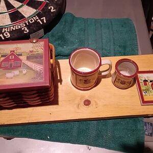 Farmhouse Themed Mug and Basket Set